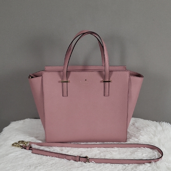 kate spade Handbags - Kate Spade New York Saffiano Leather Top Handle Bag w/Detachable Shoulder Strap
